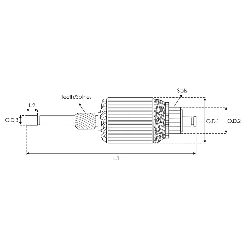 Armature de démarreur 618317 pour HYUNDAI MITSUBISHI VALEO 12V 9T M106T57671